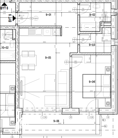 2 izbový byt  Prievidza - Riverside D 2.poschodie