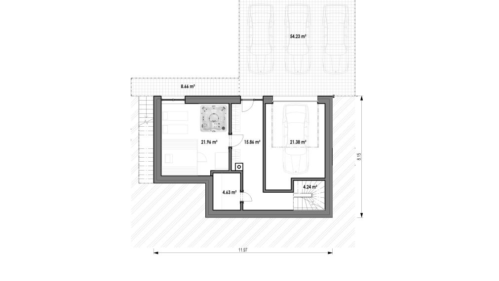Novostavba rekreačná chata - SIM R1-