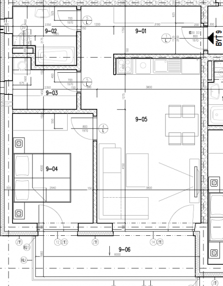 2 izbový byt  Prievidza - Riverside C 2.poschodie